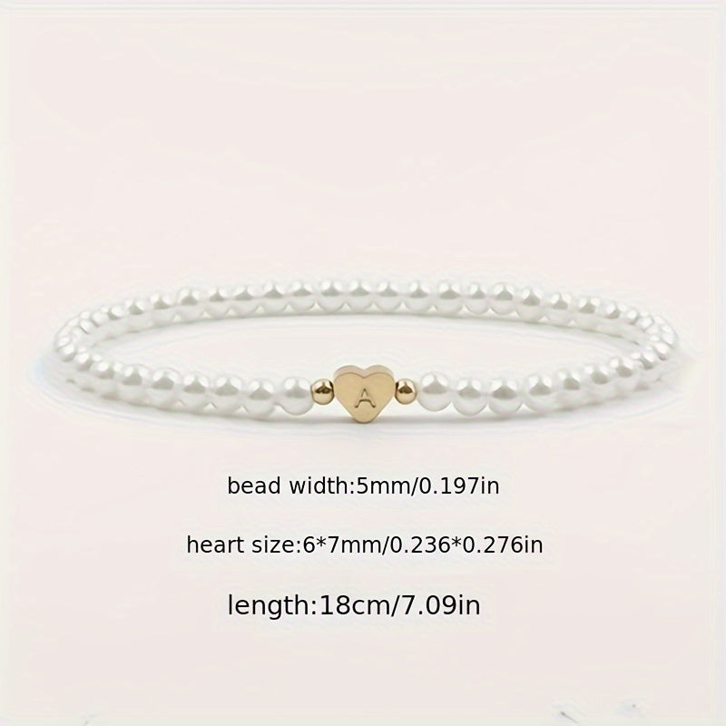 Pulseira Coração com Inicial