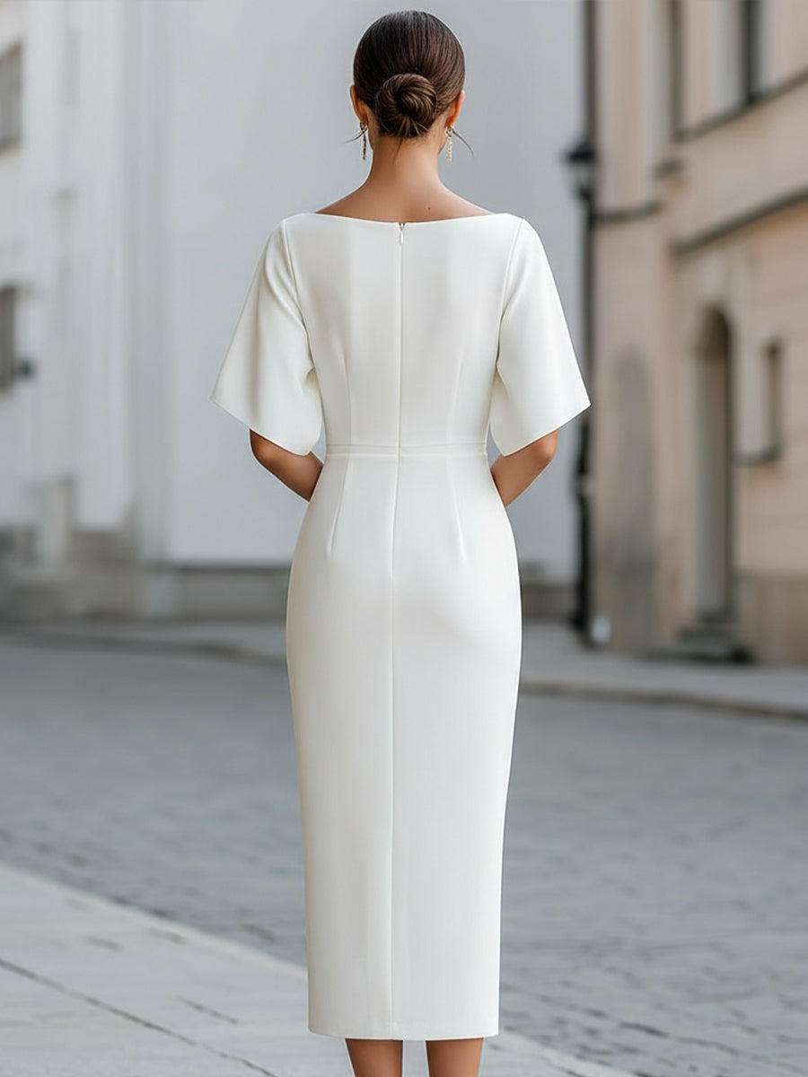 Aline | Vestido Midi Romântico