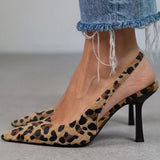 Dulce™ | D'Orsay cipele na petu s leopard uzorkom