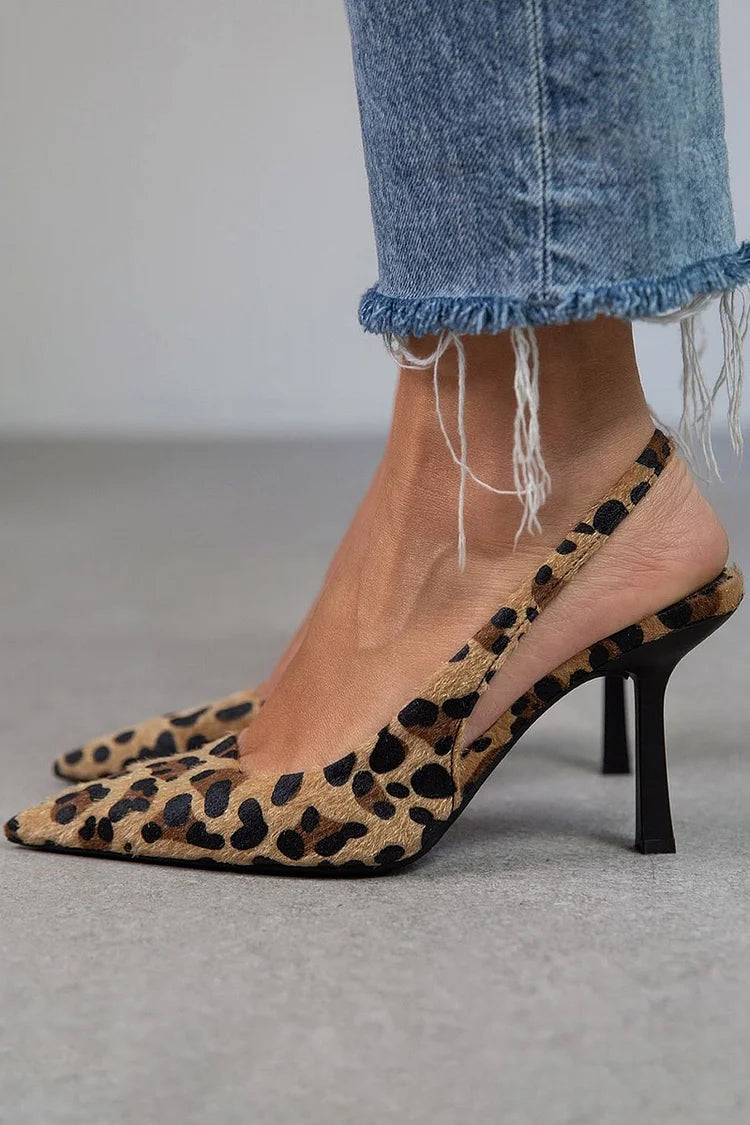 Dulce™ | Leopard Print D'Orsay Heels