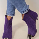 Rufina | Botins de Bico Fino Violeta