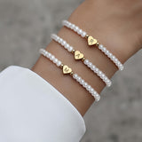Pulseira Coração com Inicial