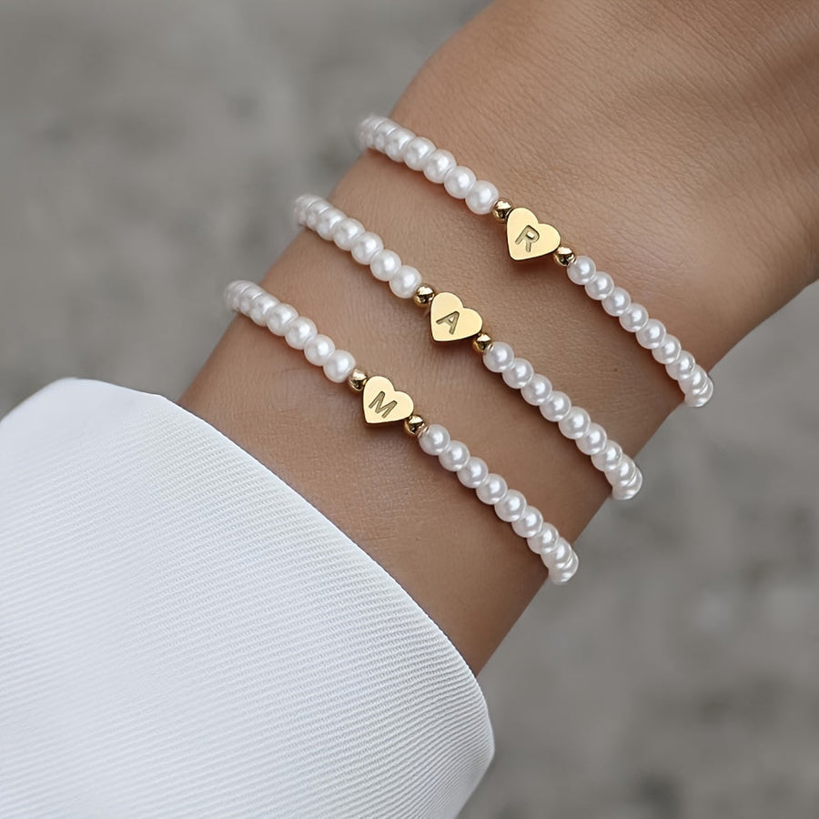 Pulseira Coração com Inicial