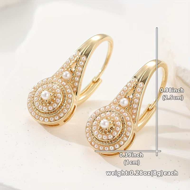 Brincos Flor Elegantes com Pérola