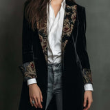 Camila | Blazer Justo com Detalhes Barrocos