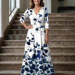Luna | Vestido Maxi Floral Cruzado
