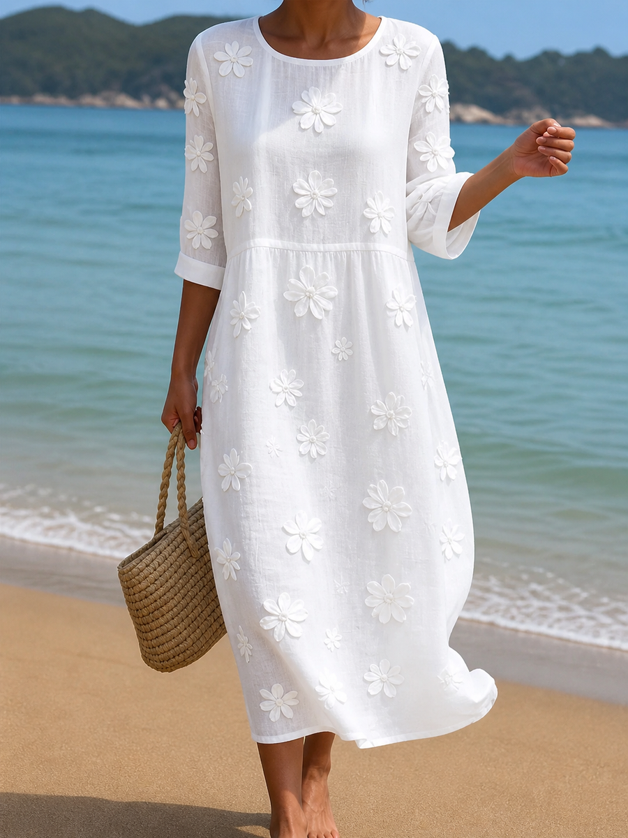 Sofia™ | Vestido Midi Estampado