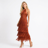 Milena | Vestido Midi de Manga Comprida