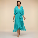 Rebeca | Vestido Midi com Decote em V