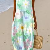 Madalena™ | Vestido Midi Pastel Florido
