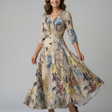 Luna | Vestido Maxi Floral Cruzado