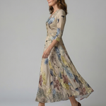 Luna | Vestido Maxi Floral Cruzado