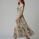 Luna | Vestido Maxi Floral Cruzado