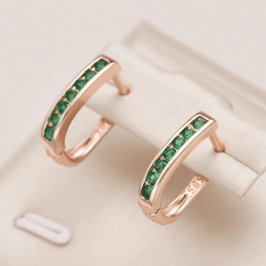 Brincos Cristal Verde
