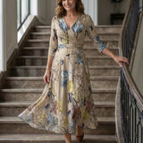 Luna | Vestido Maxi Floral Cruzado