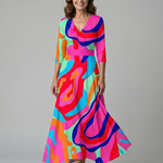 Luna | Vestido Maxi Floral Cruzado