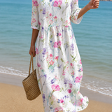 Iria™ | Vestido Midi Estampado