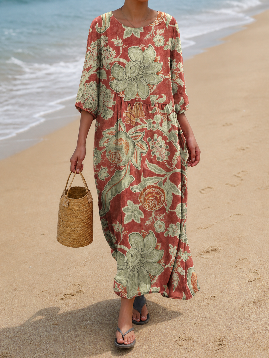 Dulce™ | Vestido Midi Estampado