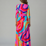 Luna | Vestido Maxi Floral Cruzado