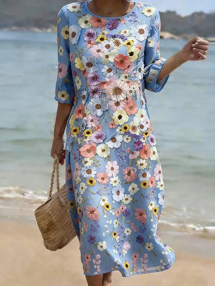 Aida™ | Vestido Midi Estampado