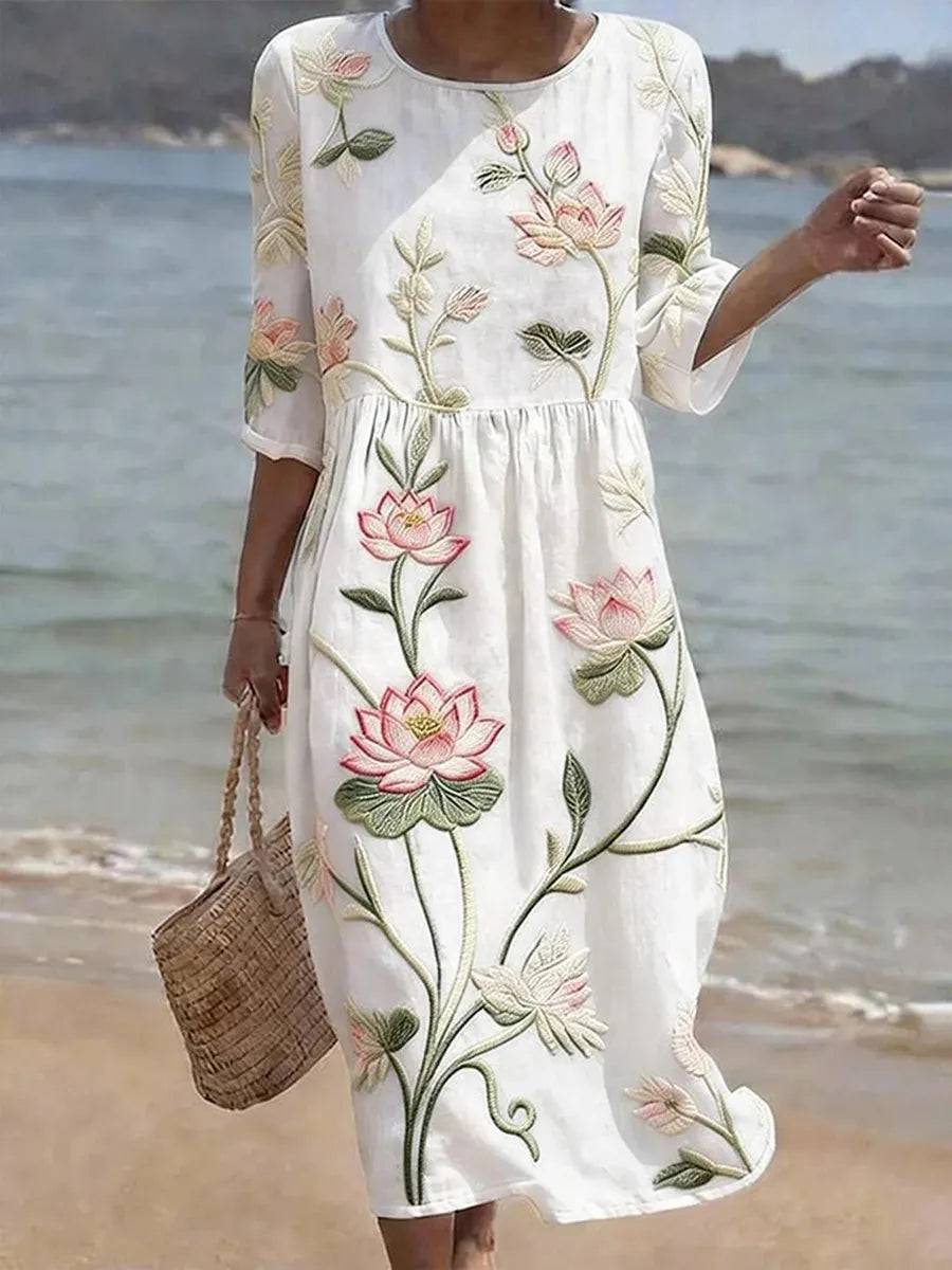 Alexandra™ | Vestido Midi Estampado