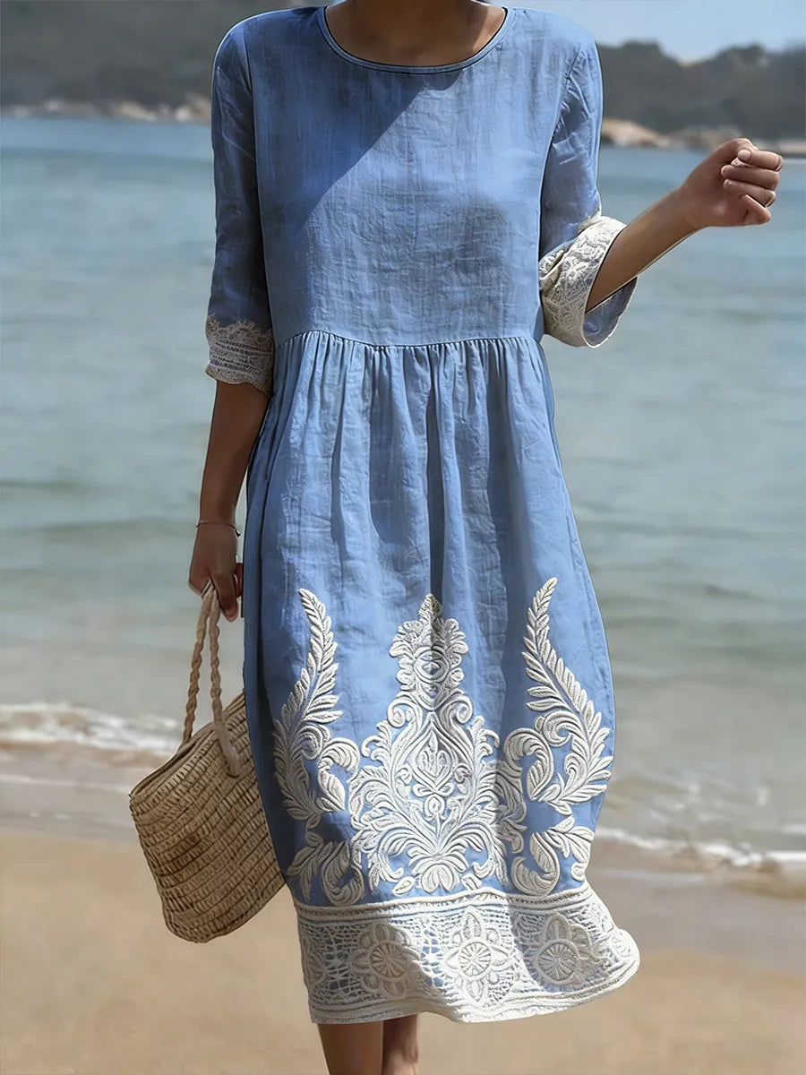 Raquel™ | Vestido Midi Estampado