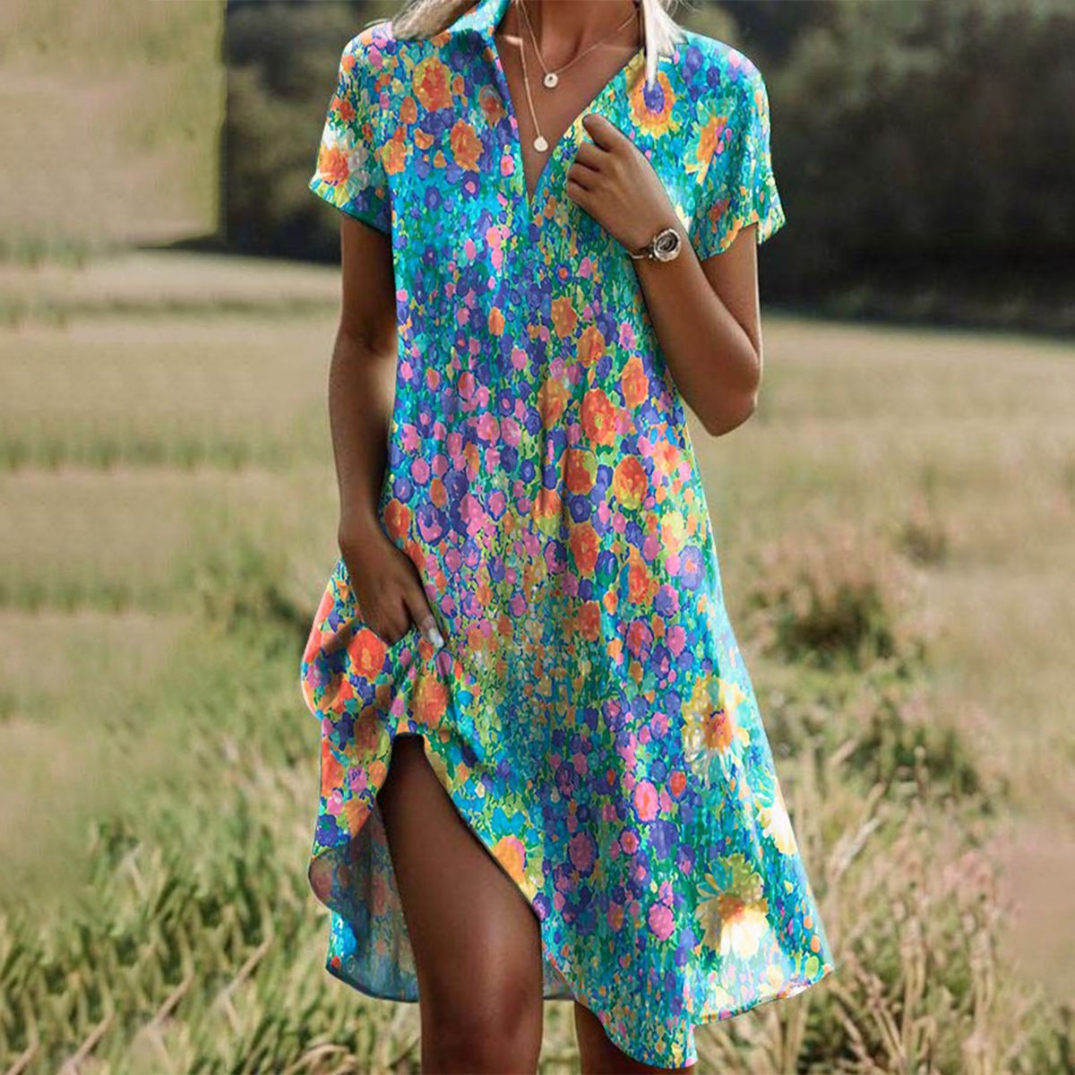 Márcia | Vestido Midi de Verão