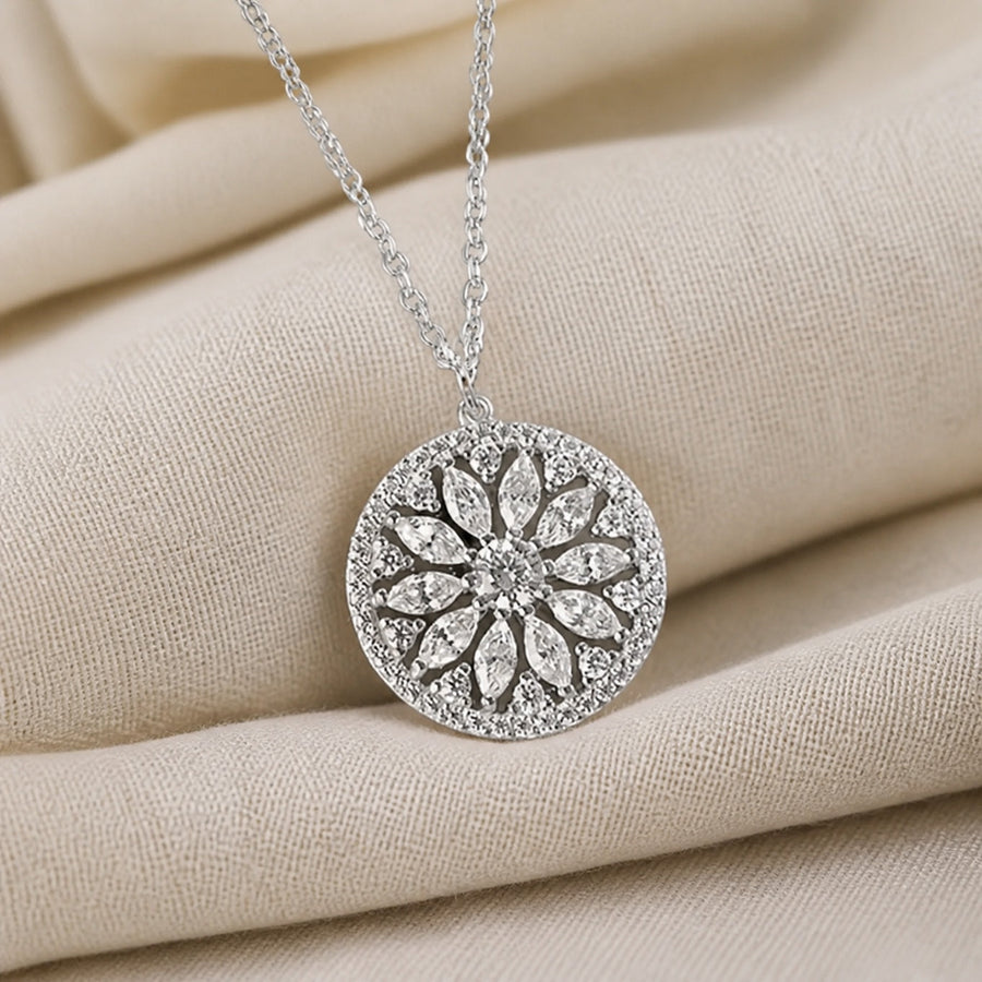 Colar Girassol de Zircónias
