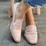 Mocassins Brilhantes de Salto Largo