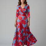 Luna | Vestido Maxi Floral Cruzado