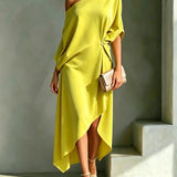 Sabina | Vestido Midi com Decote Quadrado