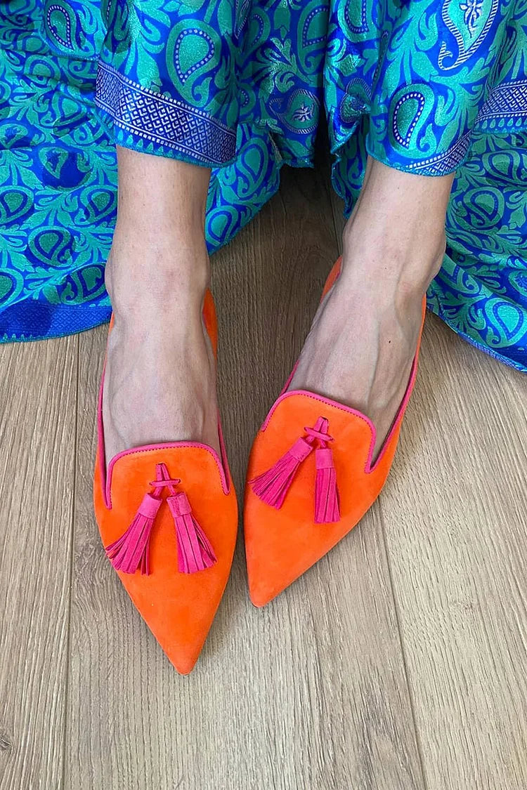 Amélia | Mocassins com Borlas