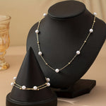 Conjunto Delicado de Joias com Pérolas