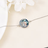 Bracelet ajustable avec breloque Chien en Argent Sterling