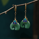 Brincos Elefante Verde