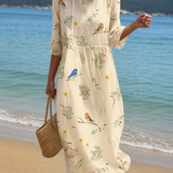 Sónia™ | Vestido Midi Estampado