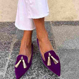 Amélia | Mocassins com Borlas