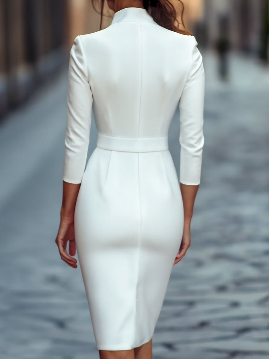 Lígia | Vestido Midi com Cinto