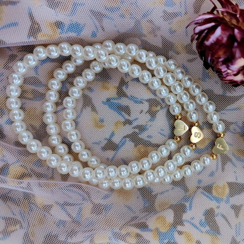 Pulseira Coração com Inicial
