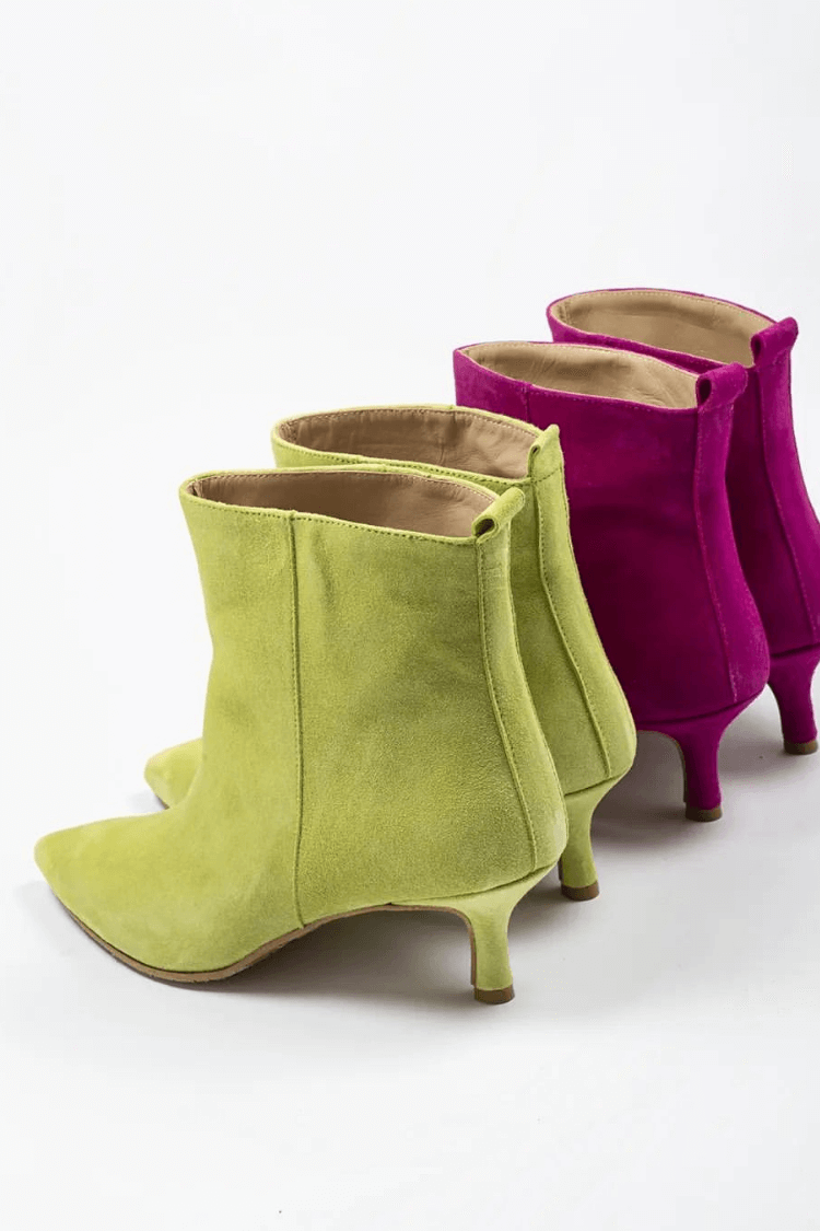 Vicência | Botins em Camurça Colorida