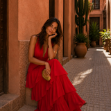 Vestido Manila em vermelho