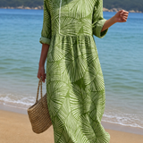 Alda™ | Vestido Midi Estampado