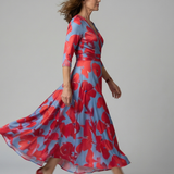 Luna | Vestido Maxi Floral Cruzado