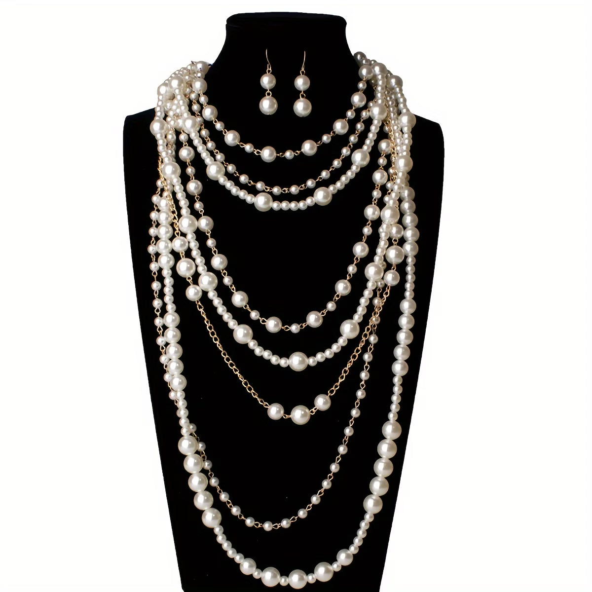 Conjunto Boho de Joias com Pérolas