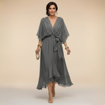 Rebeca | Vestido Midi com Decote em V