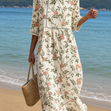 Adriana™ | Vestido Midi Estampado
