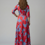 Luna | Vestido Maxi Floral Cruzado