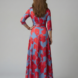 Luna | Vestido Maxi Floral Cruzado