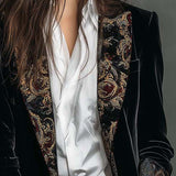 Camila | Blazer Justo com Detalhes Barrocos