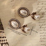 Brincos Pendentes Vintage com Pérola